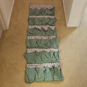 Stylish Green and Gray Hanging Shoe Organizer